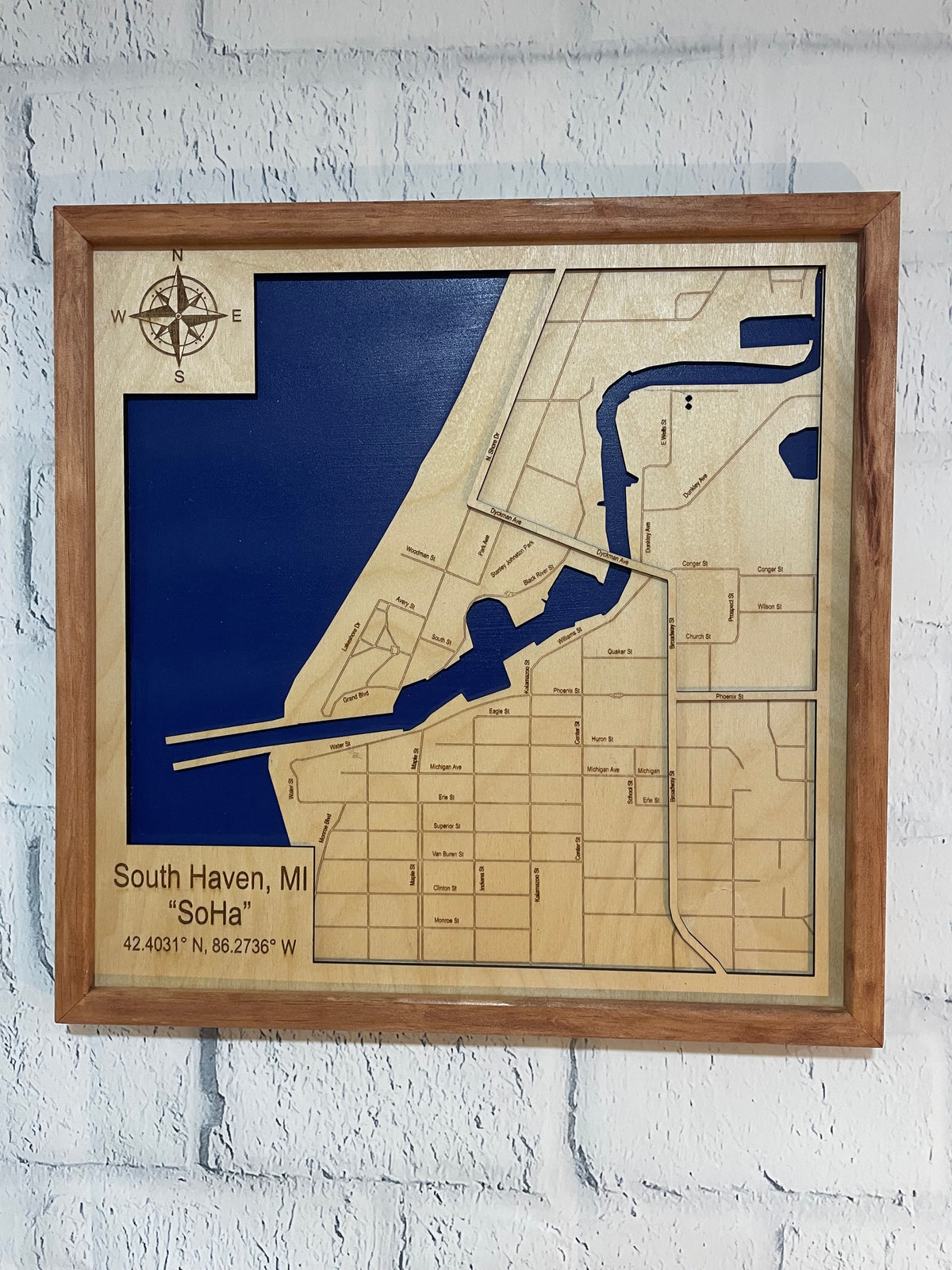 Custom 3D Wood Depth Map | Any Lake or Coastal Waterway
